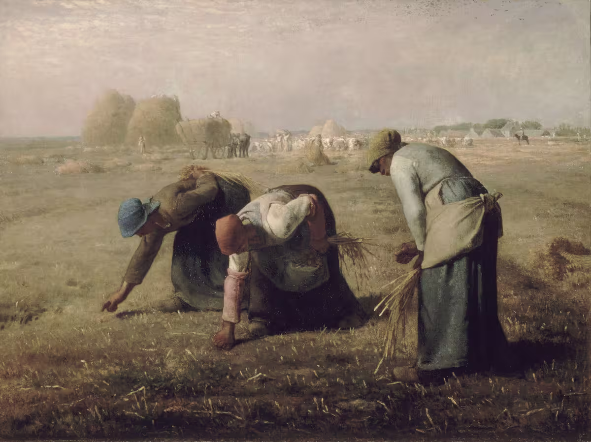奥赛博物馆 (Musée d’Orsay) 收藏的让-弗朗索瓦·米勒 (Jean-François Millet) 的《拾穗者》 (The Gleaners)