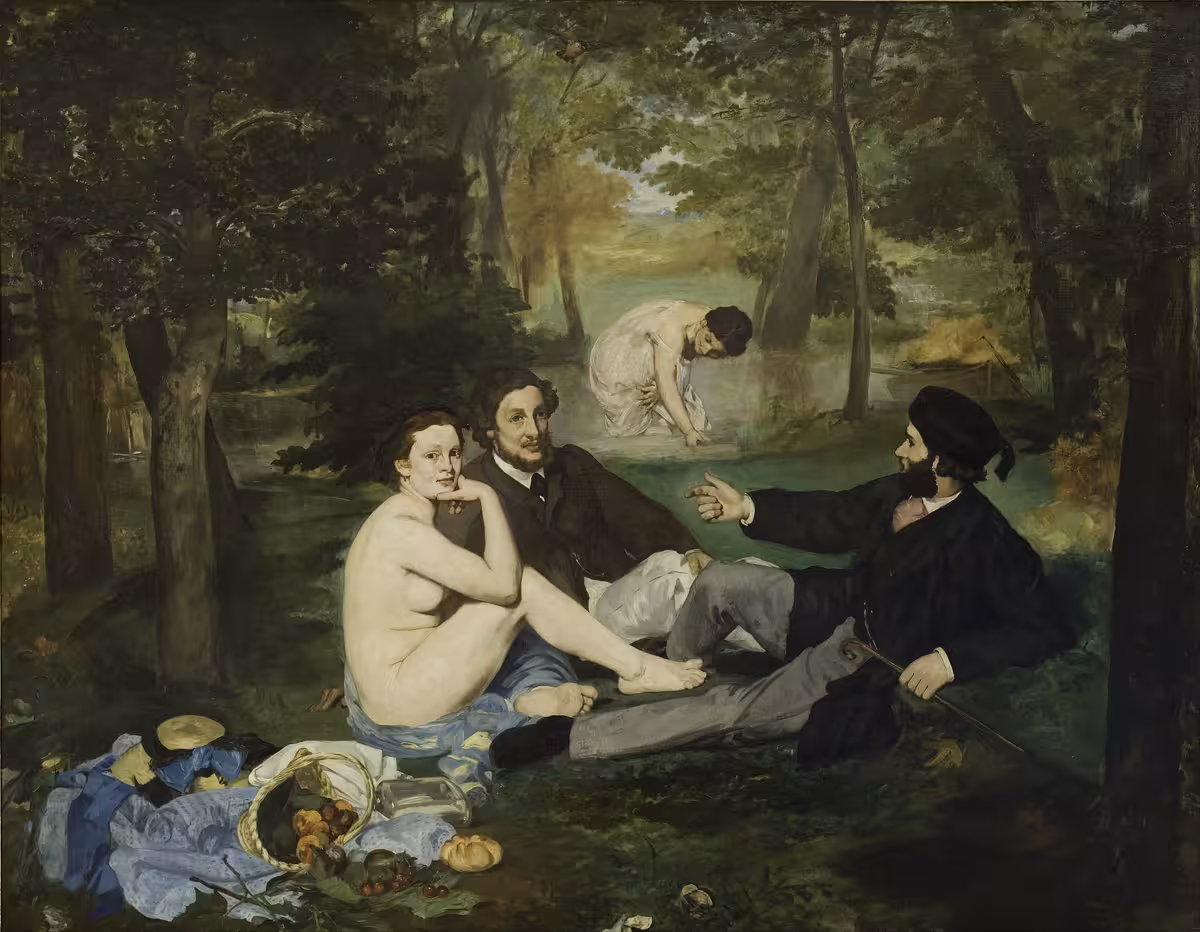 奥赛博物馆 (Musée d’Orsay) 收藏的爱德华·马奈 (Édouard Manet) 的《草地上的午餐》 (Le Déjeuner sur l’Herbe)