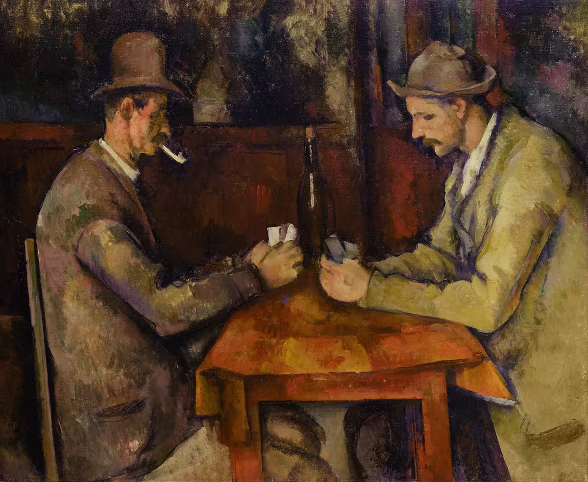 奥赛博物馆 (Musée d’Orsay) 收藏的保罗·塞尚 (Paul Cézanne) 的《玩牌者》 (Les Joueurs de cartes)