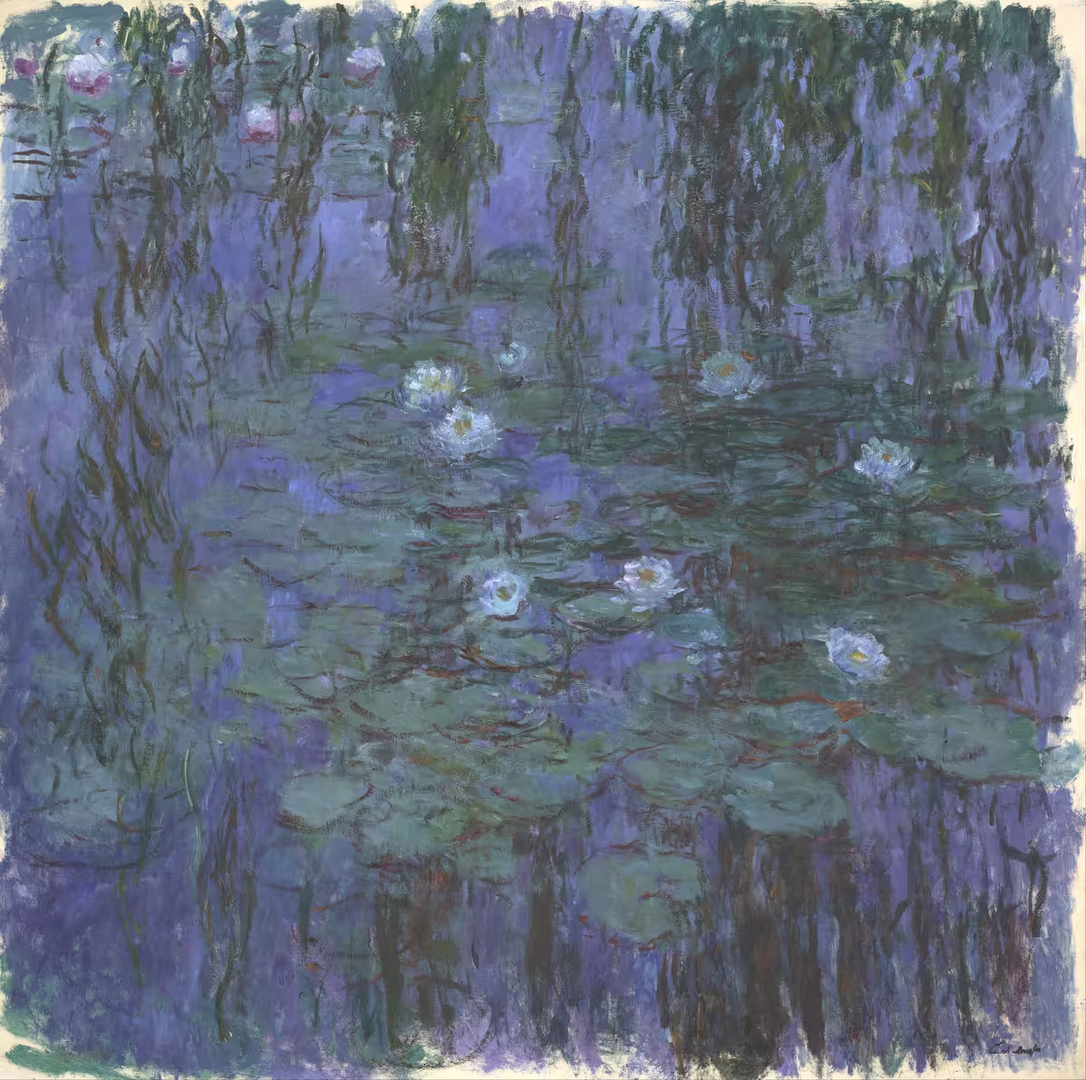 奥赛博物馆 (Musée d’Orsay) 收藏的克劳德·莫奈 (Claude Monet) 的《蓝色睡莲》 (Nymphéas bleus)