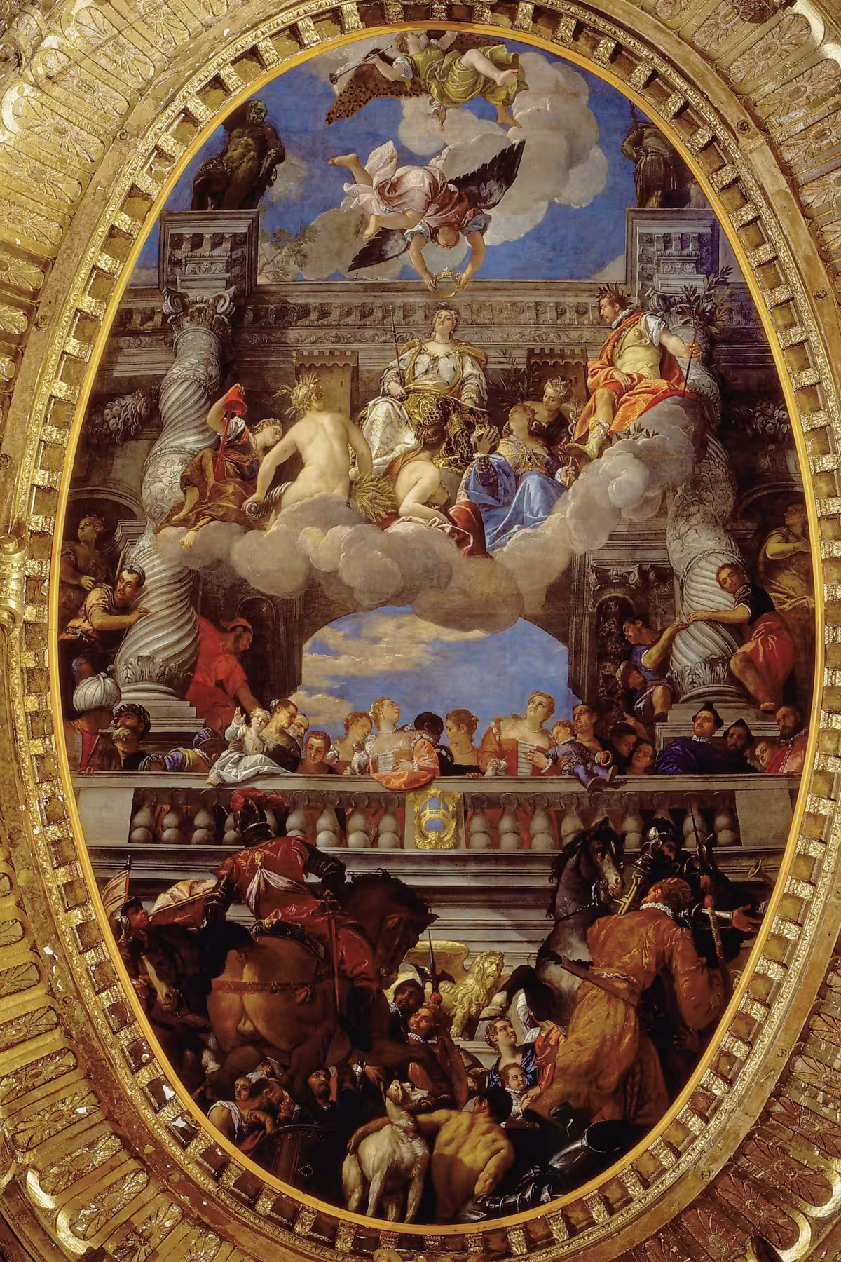 威尼斯总督宫 (Palazzo Ducale) 中的保罗·委罗内塞 (Paolo Veronese) 的《威尼斯的胜利》。